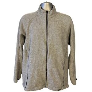 Adidas Light Gray Full Zip Terrex Climawarm Sweatshirt Jacket Size L